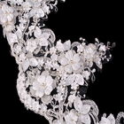 Nice ชุดแต่งงาน 3D ดอกไม้ลูกไม้ Trim เย็บปักถักร้อยสง่างามสำหรับ Garment
