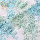 MDX Mint สีเขียวลายลูกไม้ผ้า 91.44 ซม. ความยาว Tulle Beaded ปัก